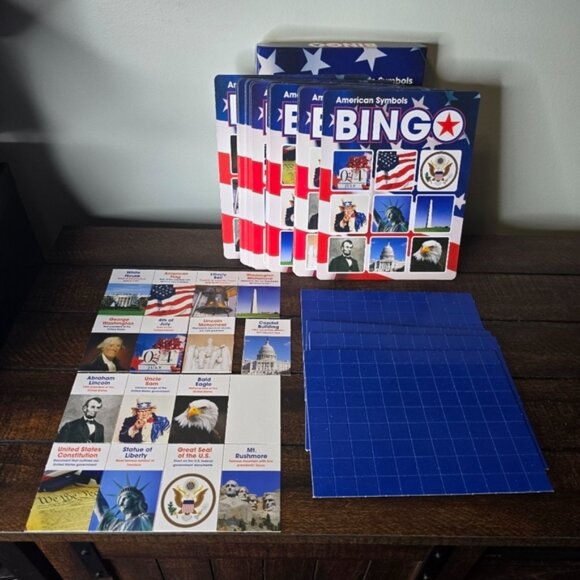 Bingo Fractions And American Symbols Games - Picture 3 of 5